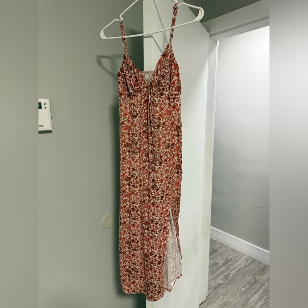 Forever 21 Red Floral Maxi Dress